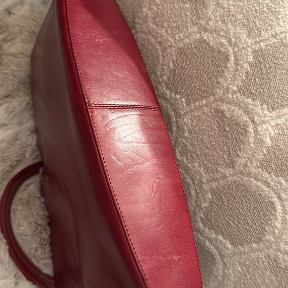 Hobo shoulder bag, cranberry red, EUC..15x8x3” - Picture 6 of 10